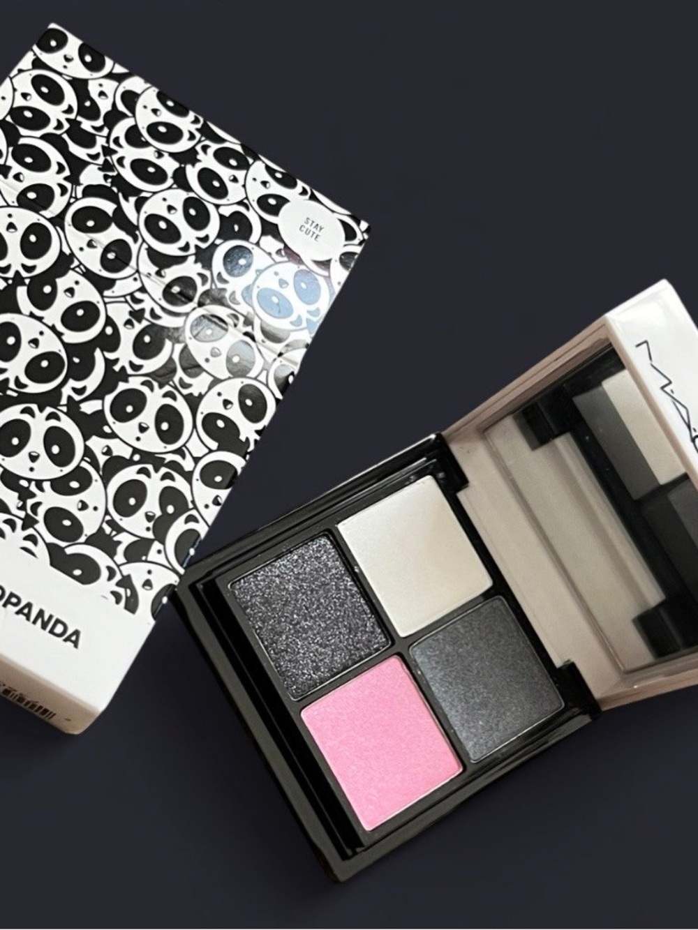MAC Cosmetics Panda Eyeshadow Quad — Pink & Gray Eyeshadow Palette